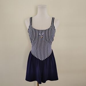 Vintage nautical romper